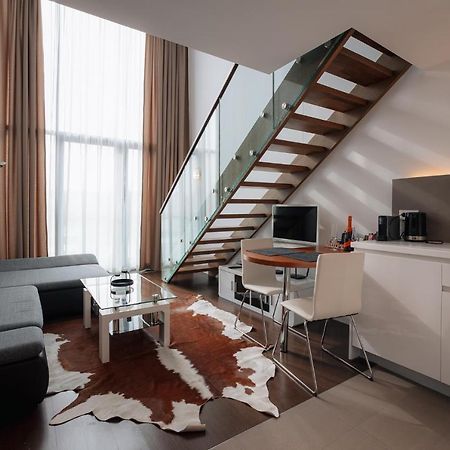 Skau Eurovea Duplex Apartment Danube Exclusive View Free Parking Bratislava Eksteriør billede